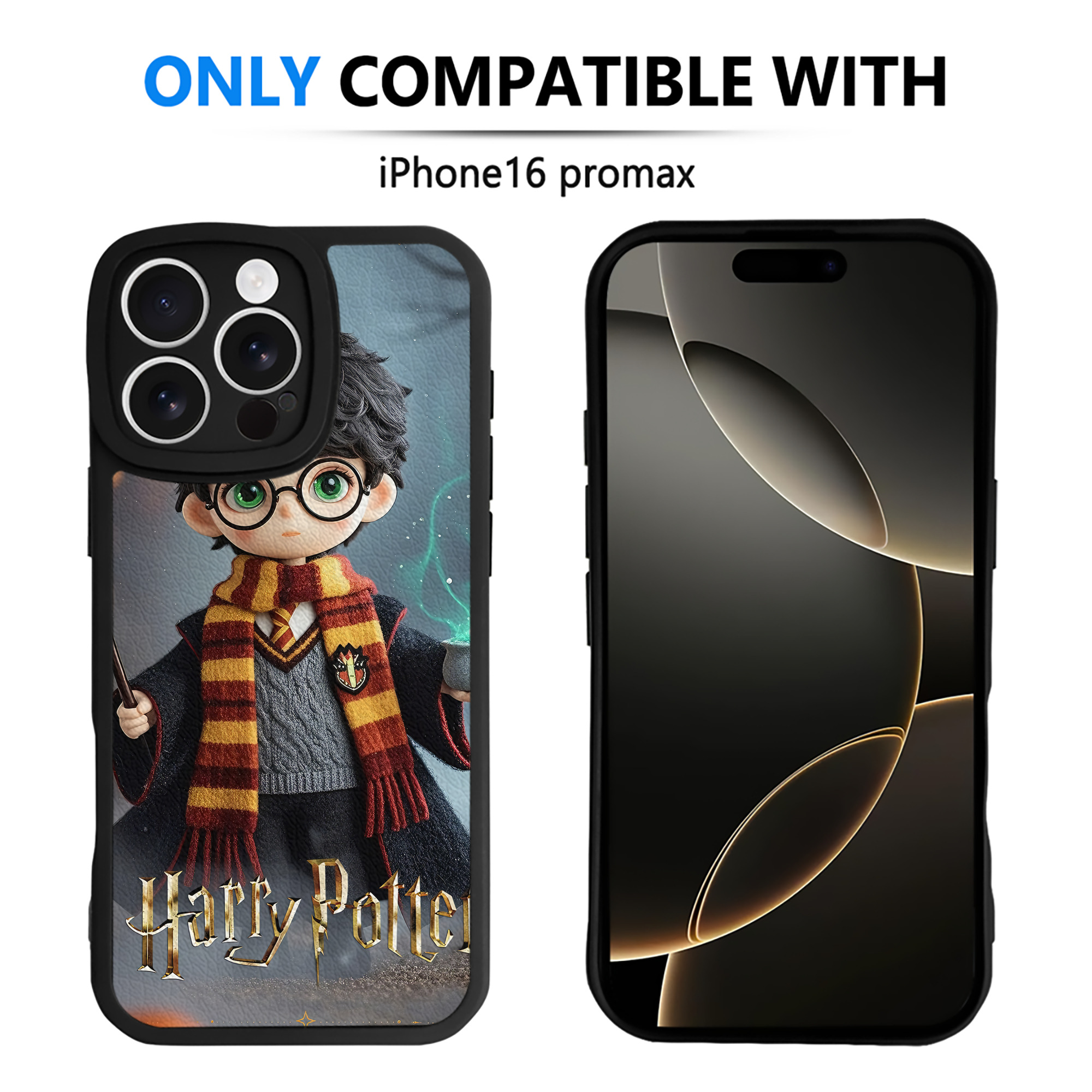 （画像用） Harry Potter ハリー・ポッターシリーズ 【iPhone 16シリーズ対応】シリコンスマホケース（レザー調） 材質：シリコン